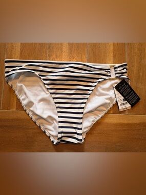 Ralph Lauren Navy and White Striped Bikini Bottom
